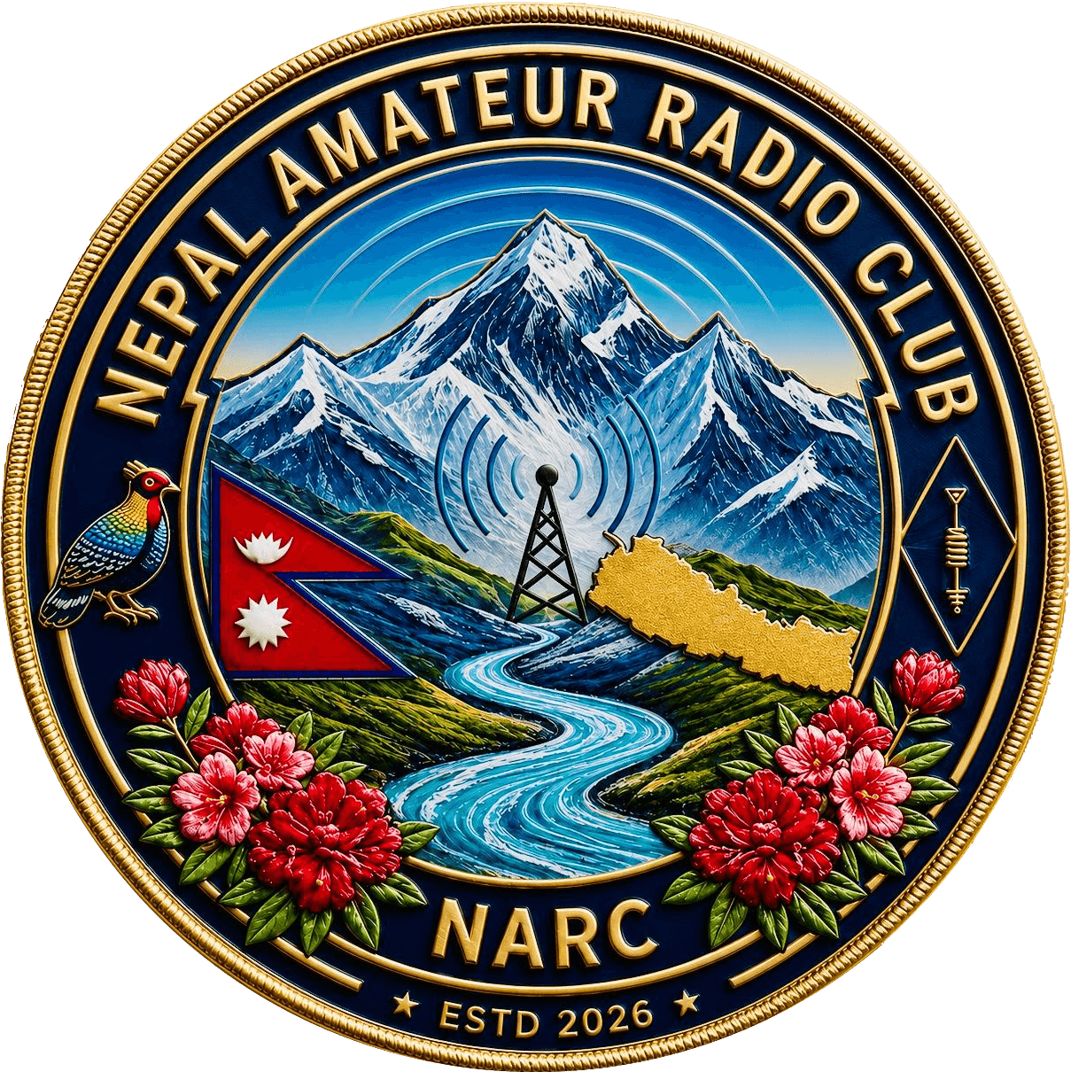 Nepal Amateur Radio Club emblem